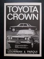Oude reclame / Advertentie TOYOTA Crown, Ophalen of Verzenden, Gelezen, Toyota