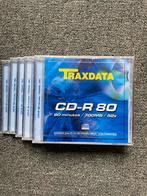 5 Traxdata cD-R 80 recordable., Computers en Software, Beschrijfbare discs, Ophalen of Verzenden, Nieuw, Cd, Traxdata