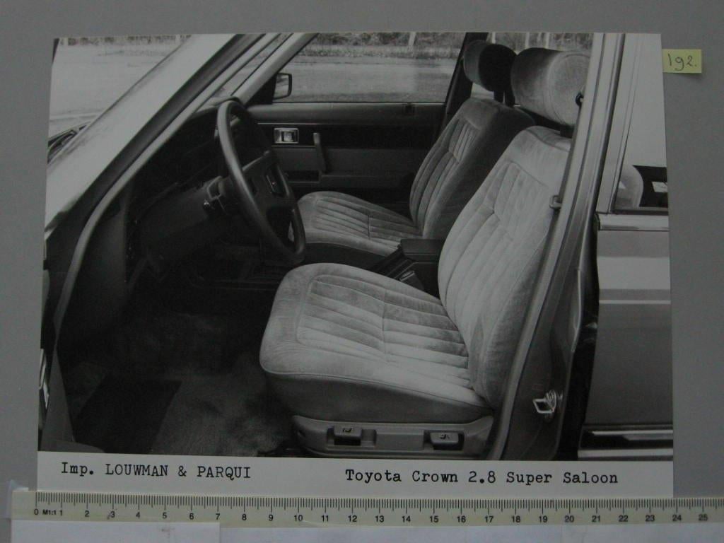TOY 192 Toyota Crown 2.8 Super Saloon, interieur, persfoto, Ophalen of Verzenden, Zo goed als nieuw, Toyota