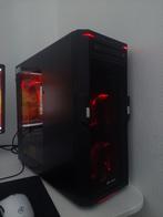 Sharkoon Game PC Behuizing met Rode Fans & Glazen Paneel, Ophalen of Verzenden, Zo goed als nieuw