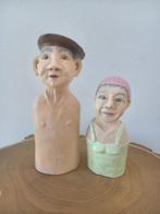 OPA EN OMA, 2 beelden, keramiek, Ophalen, Nieuw, Mens
