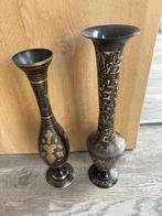 Siervazen zwart met goud, Huis en Inrichting, Woonaccessoires | Vazen, Ophalen, Overige materialen, Zwart, Zo goed als nieuw