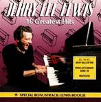 CD Jerry Lee Lewis - 16 Greatest Hits, Ophalen of Verzenden, Zo goed als nieuw, Rock-'n-Roll