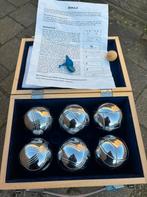 Complete luxe jeux de boule set in kist met beschrijving, Ophalen of Verzenden, Zo goed als nieuw, Bal