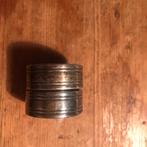 Verzilverde druppelringen, Antiek en Kunst, Antiek | Goud en Zilver, Ophalen of Verzenden