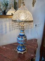 Prachtige staande lamp cristal met porselein 70 cm hoog, Ophalen
