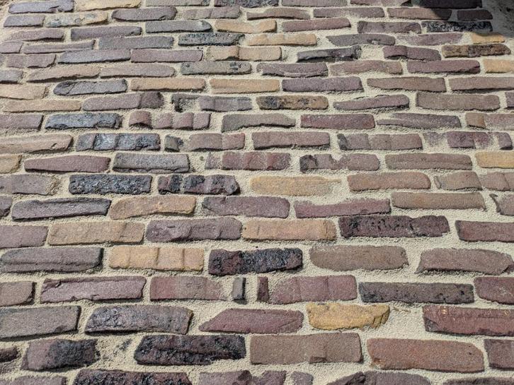 Oude Gebakken Klinkers, Waalformaat, Genuanceerd, ob, V21, Tuin en Terras, Tegels en Klinkers, Gebruikt, Klinkers, Keramiek, 10 m² of meer