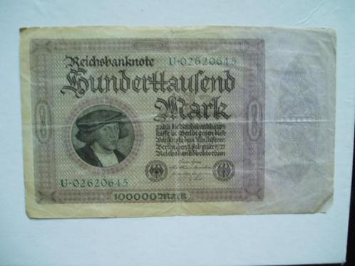 1095. Duitsland, 100.000 mark 1923 Kaufmann Georg Gisze., Postzegels en Munten, Bankbiljetten | Europa | Niet-Eurobiljetten, Los biljet