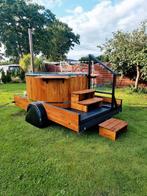 Mobiele hottub met LED & bubbels – houtgestookt!, Ophalen of Verzenden, Nieuw, Overige