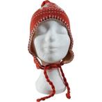 Kinder eskimo muts oranje creme one size, N, N, Jongen of Meisje, Nieuw