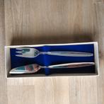 Botermesje en vork, Ophalen of Verzenden, Zo goed als nieuw, Rvs of Chroom