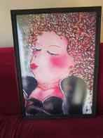 Gerdine Duijsens" Ännie" reproductie 50X70cm, Ophalen, Gebruikt, 50 tot 75 cm, Schilderij