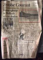 Zwolse Courant 1972 krant Zwolle Ajax Europacup PEC Cambuur, Ophalen of Verzenden, Gelezen, Krant
