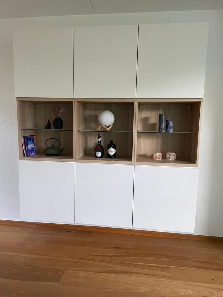 Ikea Besta Kastencombi - Gebruikt, Goede Staat, Huis en Inrichting, Kasten | Wandmeubels, Zo goed als nieuw, 150 tot 200 cm, 200 tot 250 cm