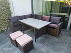 Tuinset klaar voor de zomer...zie omschrijving, Tuin en Terras, Kunststof, Gebruikt, Meer dan 8 zitplaatsen, Ophalen of Verzenden
