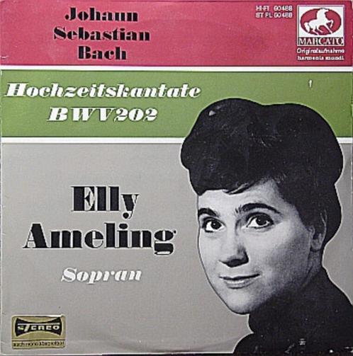 Johann Sebastian Bach Elly Ameling Hochzeitskantate BWV 202, Cd's en Dvd's, Vinyl | Klassiek, Zo goed als nieuw, Barok, Overige typen
