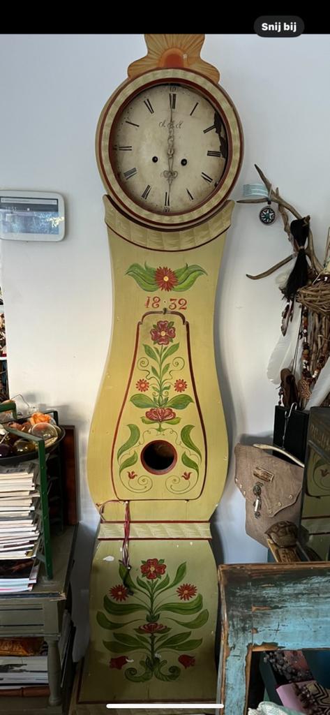 Antieke originele Zweedse Mora Klok, Antiek en Kunst, Antiek | Klokken, Ophalen