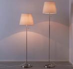Nyfors staande lamp van ikea vernikkeld wit 2 stuks, Huis en Inrichting, Lampen | Vloerlampen, Ophalen, Zo goed als nieuw, 150 tot 200 cm