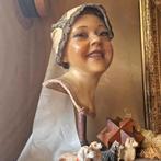 Wassen buste kind hoofdje van was mannequin paspop brocante, Antiek en Kunst, Curiosa en Brocante, Ophalen of Verzenden
