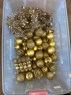 Mooie gouden kerstballen en slingers kerstversiering, Diversen, Ophalen, Zo goed als nieuw
