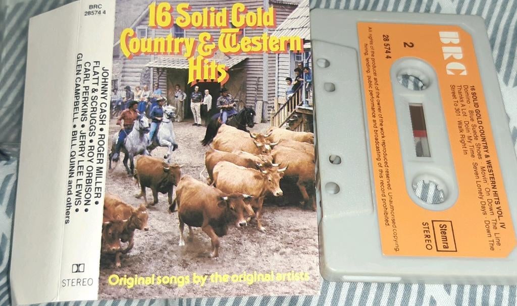Country & Western Hits - Originele artists Johnny cash, Gebruikt, 1 bandje, Ophalen of Verzenden, Origineel