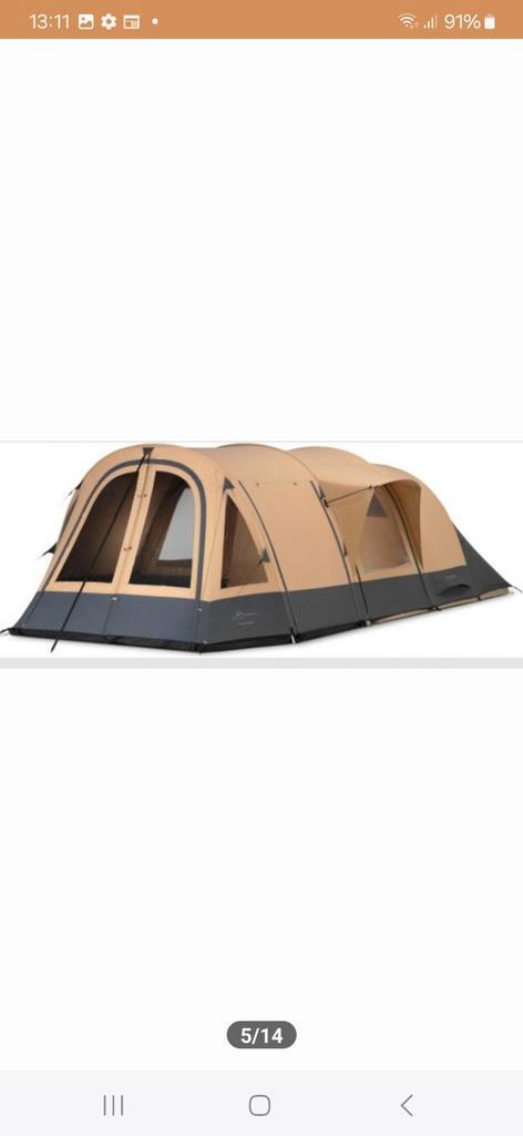 Bardani Royal Prestige 360 RSC fam tunneltent met bubbels!, Caravans en Kamperen, Tenten, tot en met 5, Gebruikt, Ophalen