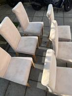 Eettafel stoelen 6st., Huis en Inrichting, Stoelen, Ophalen, Bruin, Zo goed als nieuw, Vijf, Zes of meer stoelen