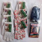 7 paar tuin-handschoenen+2 anti-muskiet hoofdnetten/nw/M/L, Ophalen of Verzenden, Nieuw, Dames, Handschoenen