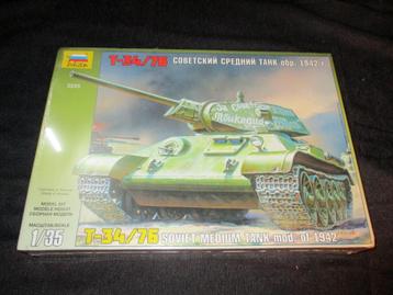 D-282,ZVEZDA 1-35,NO,3535,T-34/76 Soviet Tank mod. 1942 beschikbaar voor biedingen