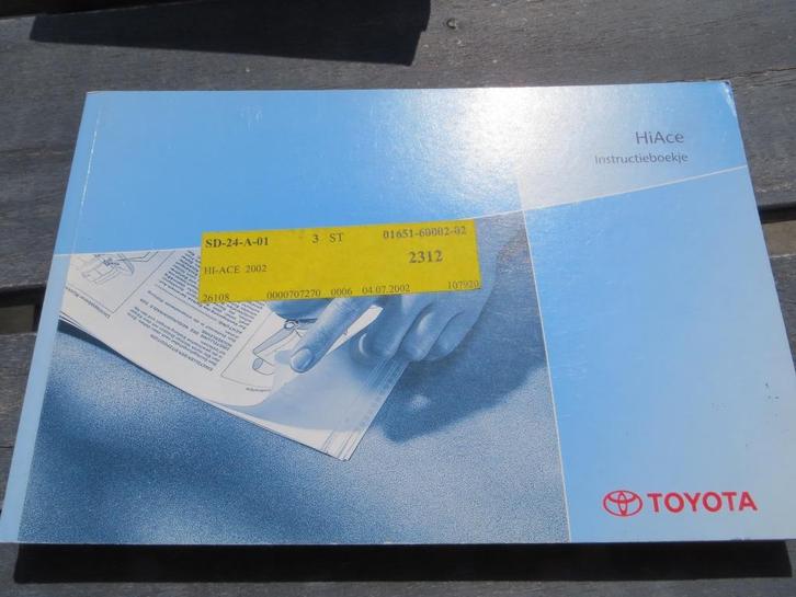 Nieuw instructieboek Toyota HiAce 2002, 250 blz., Auto diversen, Handleidingen en Instructieboekjes, Ophalen of Verzenden