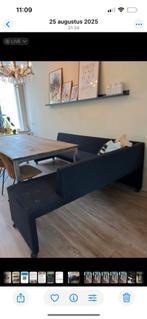 Bankje voor bij de eettafel  - Gratis af te halen, Ophalen of Verzenden, Gebruikt, Vierpersoons of meer, Hout