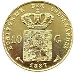 Gouden Tientje 1887, Postzegels en Munten, Munten | Nederland, Ophalen of Verzenden, Koning Willem III, 10 gulden