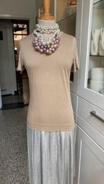 COS zandkleurig T-shirt S, 95/5% katoen/elastan perf staat, COS, Beige, Ophalen of Verzenden, Zo goed als nieuw