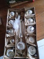 doos nr 57 oude kerstballen zilveren glazen, Diversen, Kerst, Ophalen of Verzenden, Gebruikt