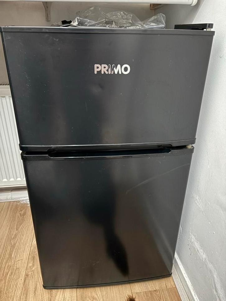 Primo Tafelmodel Koelkast - Zwart met Vriesvak, Witgoed en Apparatuur, Koelkasten en IJskasten, Gebruikt, Met vriesvak, 75 tot 100 liter
