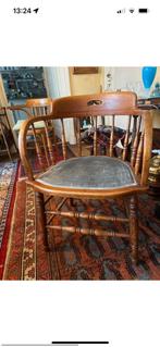 Engels eiken buro of eetkamerstoel, Antiek en Kunst, Ophalen