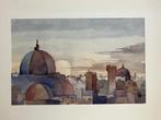 aquarel met P.R. Goldschmidt, Ophalen