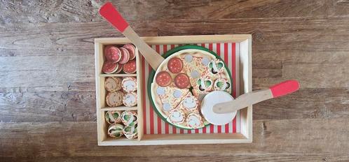 Houten pizza set Melissa & Doug, Kinderen en Baby's, Speelgoed | Houten speelgoed, Overige typen, Ophalen of Verzenden