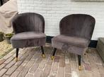 2 Lanterfant Velvet Stoelen - Grijs, Goede Staat, Huis en Inrichting, Ophalen, Overige materialen, Gebruikt, Twee