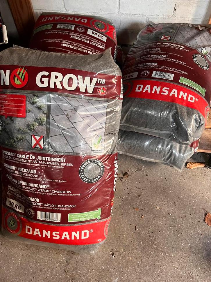 5 Zakken Grijs Onkruidwerend Voegzand - Gratis Afhalen, Tuin en Terras, Grind, Keien en Split, Nieuw, Grind, Grijs, Overige materialen