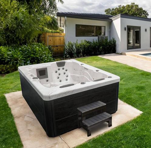 3 persoons Jacuzzi Wit Marmer vandaag besteld morgen in huis, Tuin en Terras, Bubbelbaden en Hottubs, Nieuw, Vast, Afdekzeil, Filter