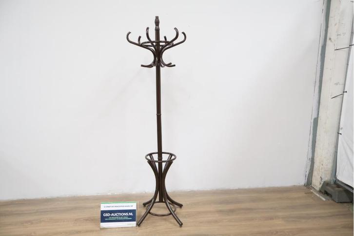 Vintage Zwart Houten Kapstok in Thonet-Stijl, Huis en Inrichting, Woonaccessoires | Kapstokken, Ophalen of Verzenden