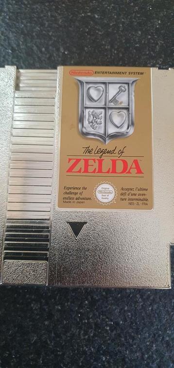 Legend of Zelda Nintendo Nes game 1985 met boekje stofhoes beschikbaar voor biedingen