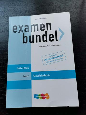 Examenbundel Geschiedenis HAVO 2024/2025 - Nieuw! beschikbaar voor biedingen