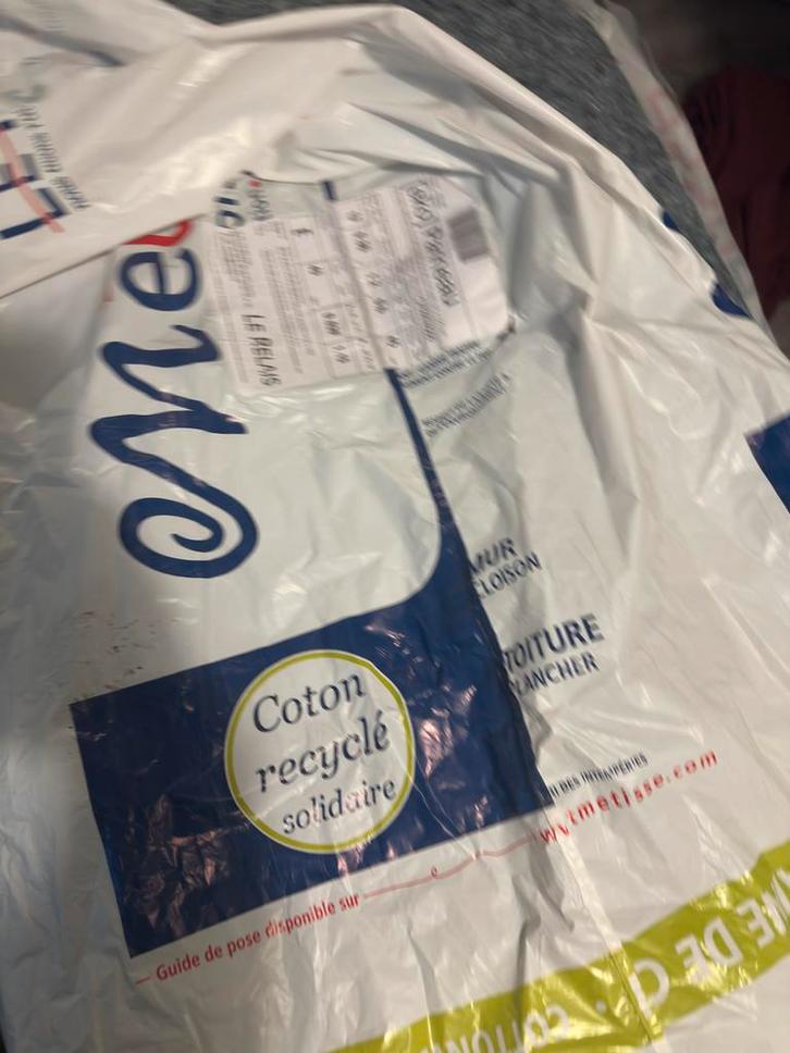 Geluidsisolatie Katoenwol - 10 Stuks, Doe-het-zelf en Verbouw, Isolatie en Afdichting, Zo goed als nieuw, Muurisolatie, Overige materialen