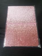 Roze glitter glamour notitieboekje notebook nieuw., Nieuw, A5, Verzenden