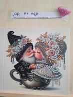 Diamond Painting Kaart - Gnome Liefde, Hobby en Vrije tijd, Kaarten | Zelf maken, Ophalen of Verzenden, Nieuw, Fantasie, Blanco kaart of Basiskaart