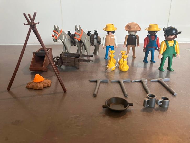 Playmobil 3747 - Goudzoekers Set - vintage, Kinderen en Baby's, Speelgoed | Playmobil, Gebruikt, Los playmobil, Ophalen