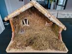 Houten Kerststal met Licht & Haardvuur, Ophalen of Verzenden, Nieuw, Minder dan 50 cm, Minder dan 50 cm
