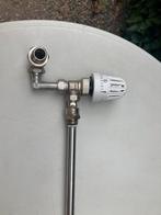 Plieger stromingsbuis met haakse thermostaat kraan 1580mm, Ophalen of Verzenden, Zo goed als nieuw